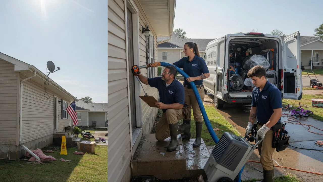 Ceiling Water Damage Restoration in Cloverdale, OH near me